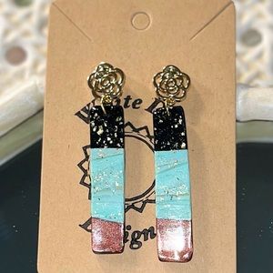 Handmade polymer clay earrings